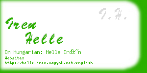 iren helle business card